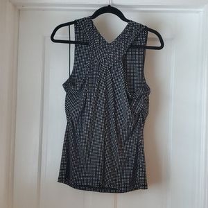 MICHAEL micheal kors criss cross patterned top
